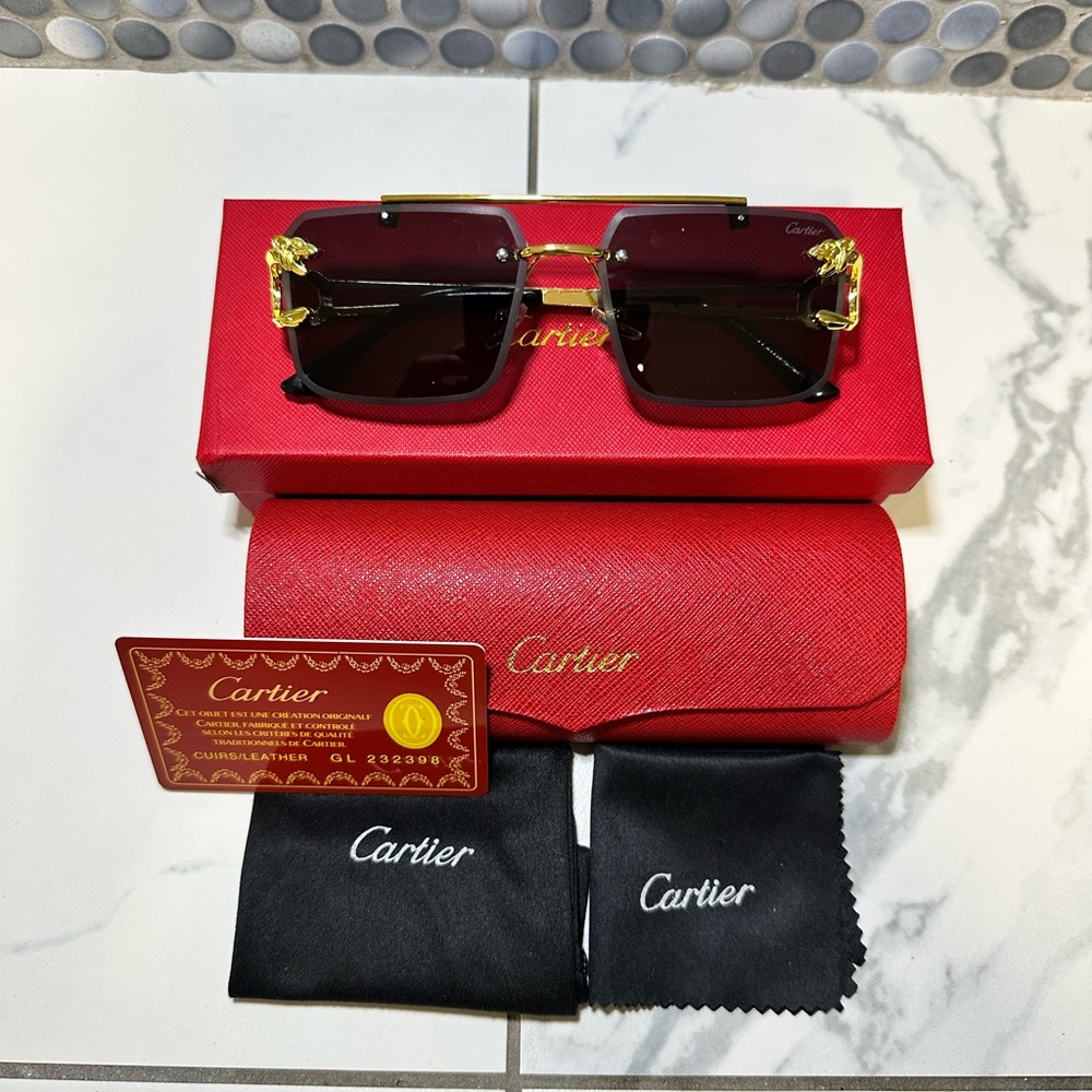 Gold and Black Sunglasses